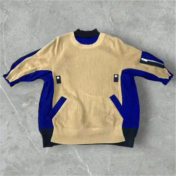 명작 사카이 sacai (2) 도킹 니트 풀오버 ma-1