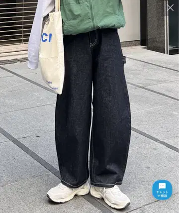 커브 페인터 데님 팬츠