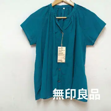 무인양품 프렌치 슬리브 블라우스