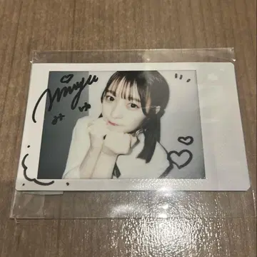 우메다 미유 친필 사인 폴라로이드
