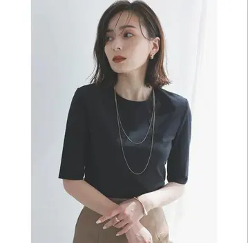 anuans 드라이 터치 컴팩트 컷 탑 (BLACK)