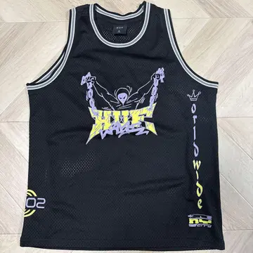 HUF 블랙 메쉬 탱크탑 S