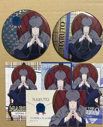 NARUTO 우치하 이타치 캔뱃지 2개 세트