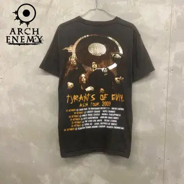00's SHOOT Arch Enemy 투어 2009 티셔츠 밴딩
