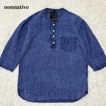 nonnative 풀오버 셔츠 린넨 일본제 사이즈 1 인디고 계열