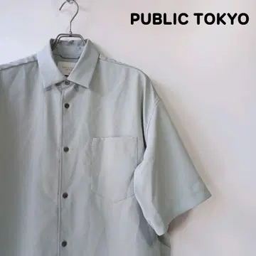 PUBLIC TOKYO 반팔 셔츠 컴포트 릴랙스 셔츠