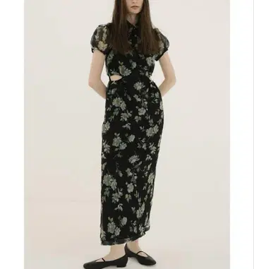 clane SheerFlowerMini Puff Onepiece 클라네