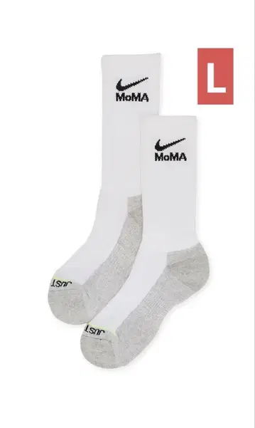 MoMA 나이키 일상용 양말 화이트 L
