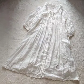최근 상품 새상품급 PINKHOUSE 핀턱 리본 프릴 롱 원피스