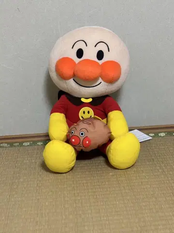 호빵맨 봉제 인형 약 30cm 호빵맨 호 포함