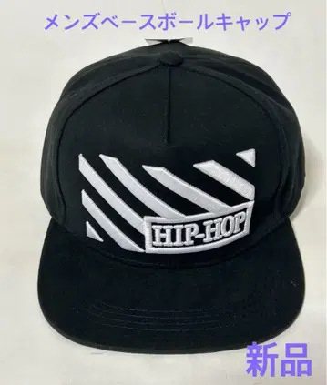 남성용 블랙 HIP-HOP 자수 야구 모자 새상품