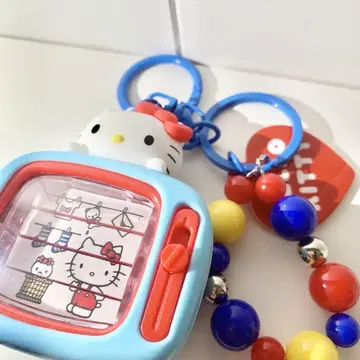 산리오 헬로키티 참 키링 TV형 sanrio