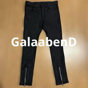 갈라아벤트 GalaabenD 블랙 스키니 팬츠 밑단 지퍼