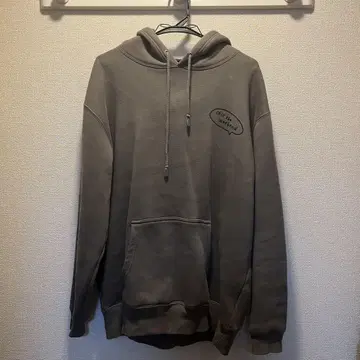 chill the weekend 후드 부착 후드티 그레이