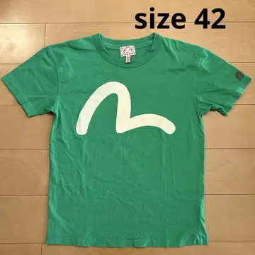 EVISU 에비수 티셔츠 42 갈매기 그린