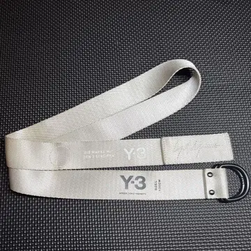 Y-3 화이트 나일론 벨트 D 벨트 L 130cm