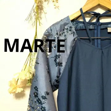 MARTE sahara 크로스 넥 자카드 드레스 원피스