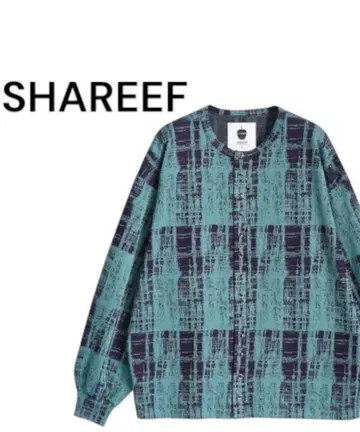 shareef 샤리프 크루넥 가디건 더블 자카드