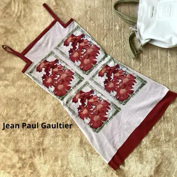 고르체 Jean Paul Gaultier 꽃무늬 파워넷 원피스
