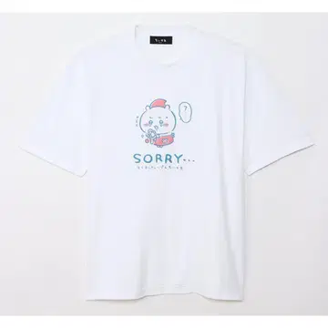 한정판 치이카와 마리온 크레이프 빅 T셔츠 이치고 폴로리 화이트