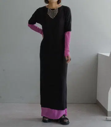 [Pasterip] Layering dress 블랙