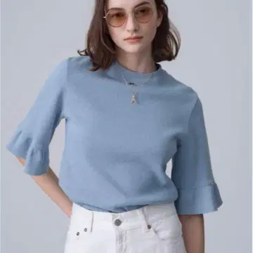 론 헤르만 Ron herman 써멀 프릴 풀오버 스카이블루