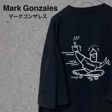 새상품 MARK GONZALES 마크곤잘레스 사우베니아 콜라보 T 자수