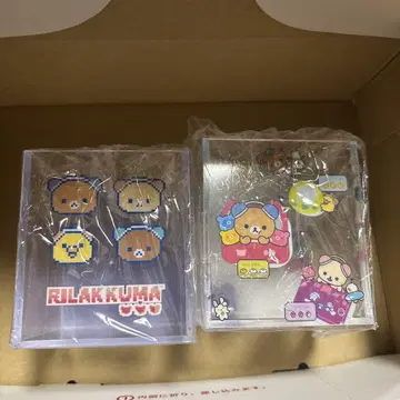 리락쿠마 복권 네오 리락쿠 복권 E상 아크릴 펜꽂이 2종