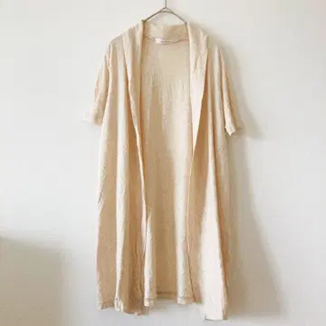 새상품급 롤리즈팜 반팔 가디건 버튼 없음 L 베이지 4723