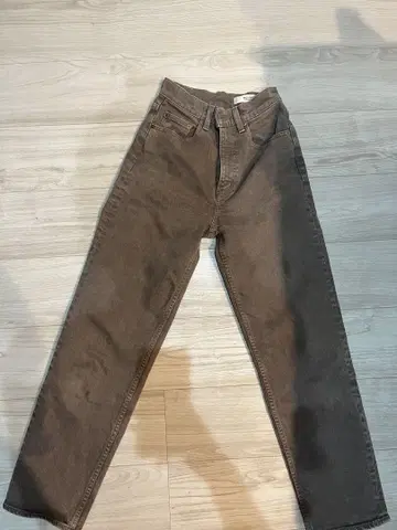 MOUSSY PLAIN JEANS 브라운 24