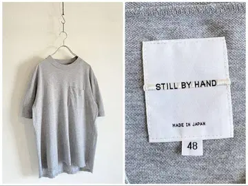 STILL BY HAND 카노코 모크넥 티셔츠 48 그레이