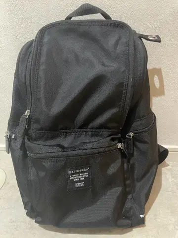 마리메코 BUDDY 블랙 백팩