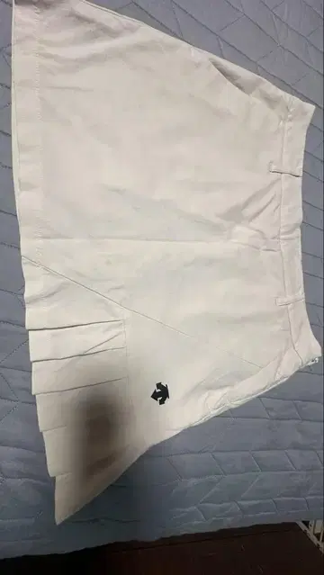 화이트 플리츠 스커트 여성용 골프