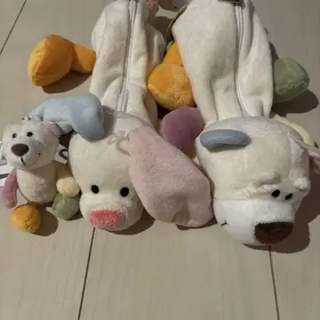 NICI 레인보우 베어 토끼 세트