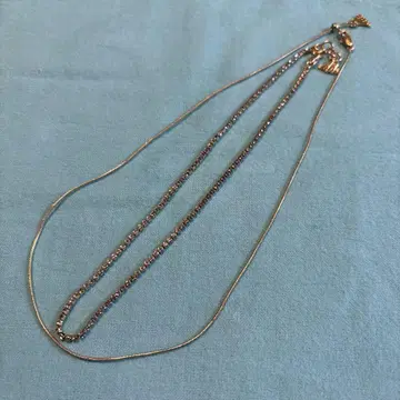 Mila Owen 미라 오웬 골드 2줄 체인 목걸이