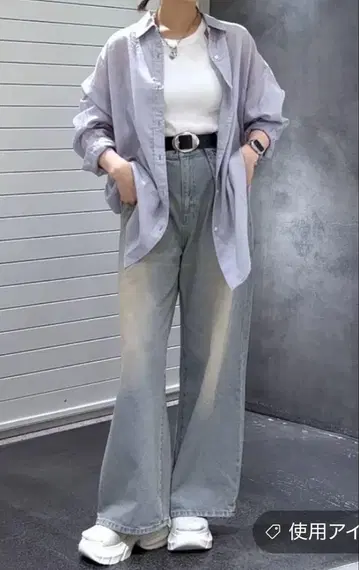 JEANASIS 텐셀 린넨 시어 셔츠 LS