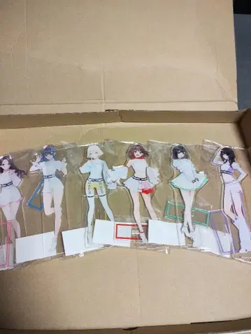 네거티브 해피 아크릴 스탠드 전 6종 세트
