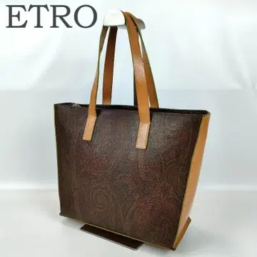 ETRO 에트로 핸드백 토트백 페이즐리 무늬 가죽 PVC