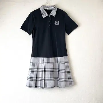 [ kiss on the green ] 골프웨어 원피스 체크 무늬