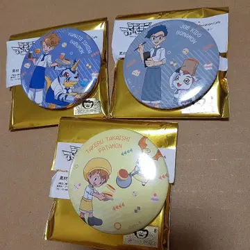 디지몬 카페 트레이딩 캔뱃지 세트