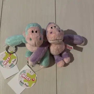 NICI 글리터 하트 고릴라 키링