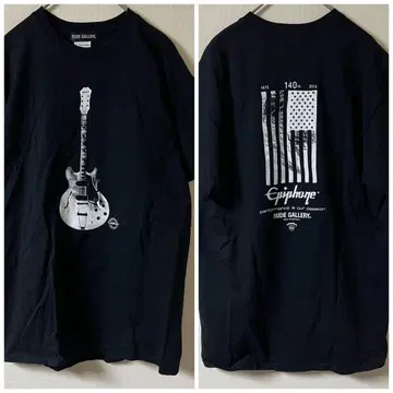 RUDE GALLERY/Epiphone 프린트 티셔츠/M/블랙