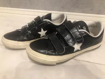 ONE STAR 블랙 벨크로 스니커즈