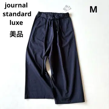 새상품급 journal standard luxe 코튼 와이드 팬츠 네이비