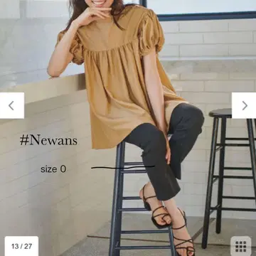 #Newans 퍼프 슬리브 블라우스