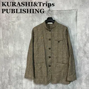 KURASHI&Trips 코튼 린넨의 가벼운 자켓