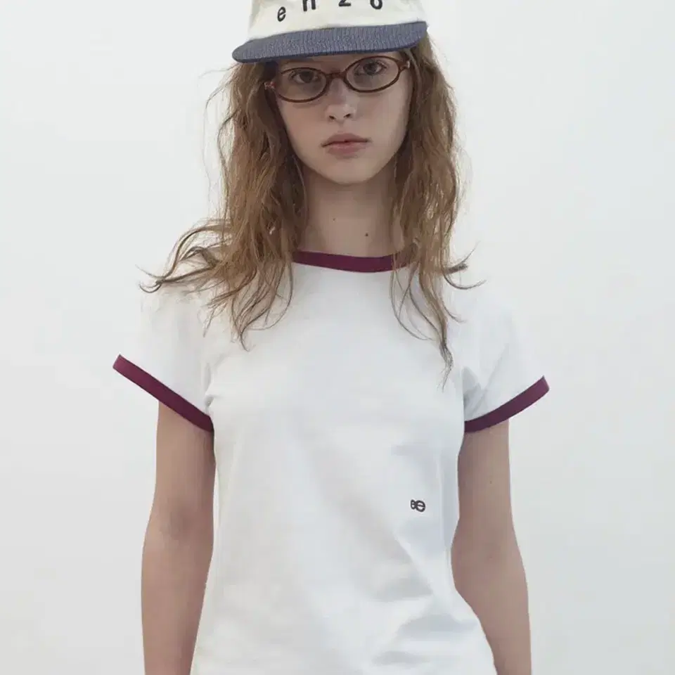 [ENZO BLUES] ダブル ロゴ リンガー Tシャツ ENZO BLUES] ダブル ロゴ リンガー Tシャツ ENZO BLUES(エンゾー