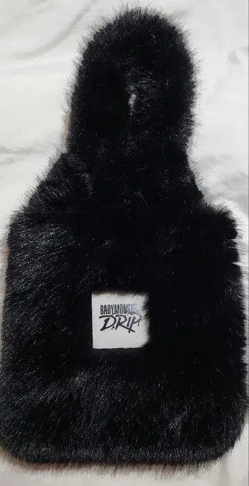 BABY MONSTER POPUP 프린지 토트백 블랙