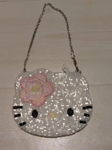 미사용 Hello kitty 비즈 백 레트로 레어 쇼와