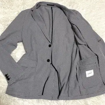 The Shop TK 테일러드 재킷 깅엄 체크 얇은 소재